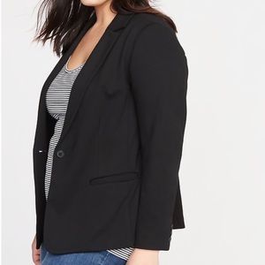 Old Navy Ponte Knit Blazer -Black- 2X NWT